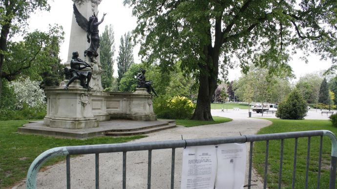 Le parc, fermé pendant toute la durée du confinement, devrait encore rester fermé puisque le département du Nord (59) est en zone rouge. © L. Hespel